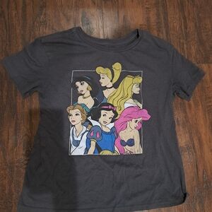 Disney Princess Graphic T Shirt Short Sleeve